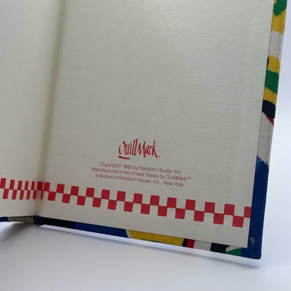 Vintage Blank Notebook, Abstract Art Fabric Cover, 1988 Random House - Picture 6 of 9